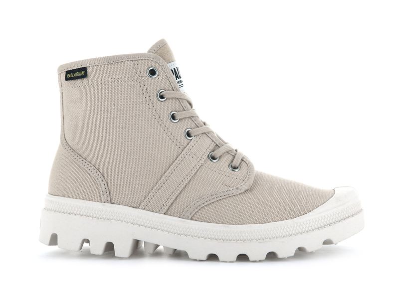 Beige Palladium Pallabrousse Women\'s High Tops | USA  1054728-RD