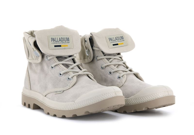 Beige Palladium Pampa Baggy Wax Kids' Boots | USA  8017256-OD