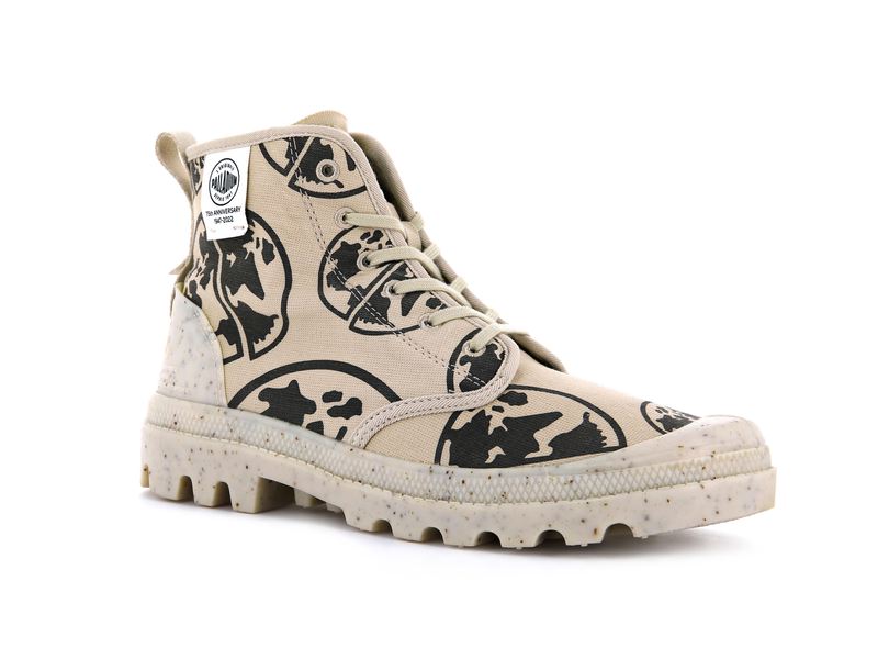 Beige Palladium Pampa Eco-Versary 75th Kids' Boots | USA  3194865-CT