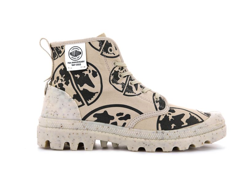 Beige Palladium Pampa Eco-Versary 75th Kids\' Boots | USA  3194865-CT