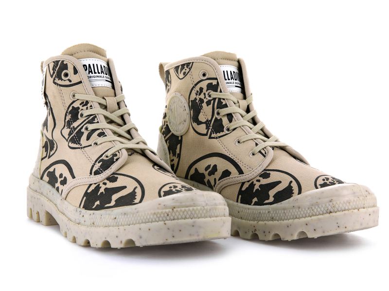 Beige Palladium Pampa Eco-Versary 75th Men's High Tops | USA  0239874-QR