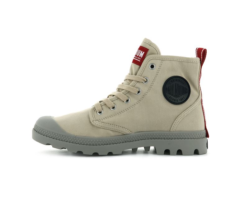 Beige Palladium Pampa Hi Dare Kids' Boots | USA  4729538-JE