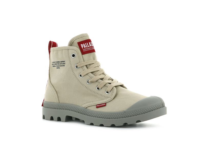 Beige Palladium Pampa Hi Dare Men's Boots | USA  5716048-PV