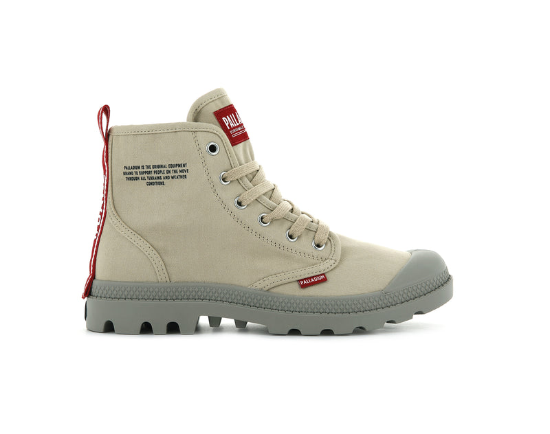 Beige Palladium Pampa Hi Dare Women\'s Boots | USA  6423978-KD