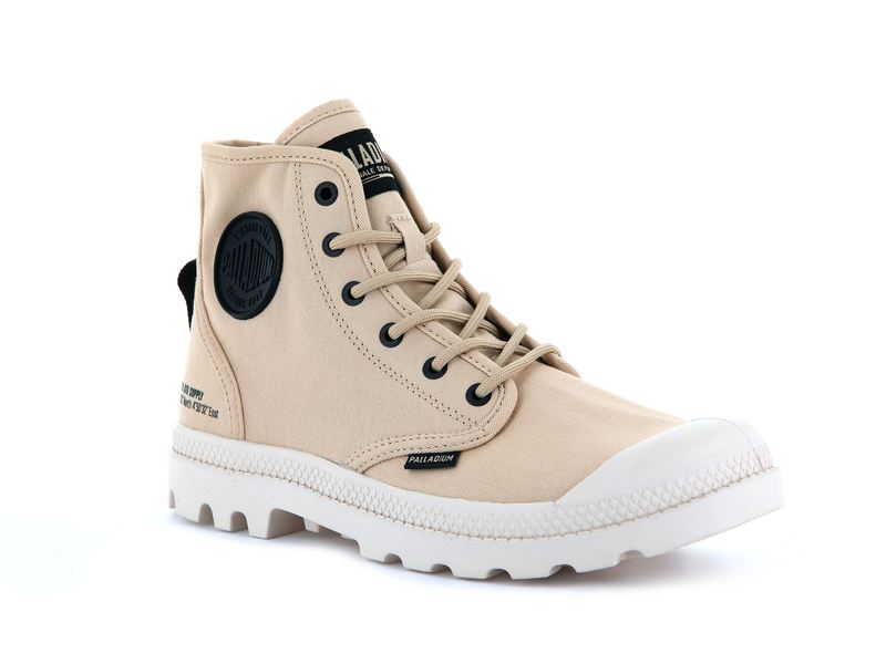 Beige Palladium Pampa Hi Htg Supply Kids' Boots | USA  5718906-LJ