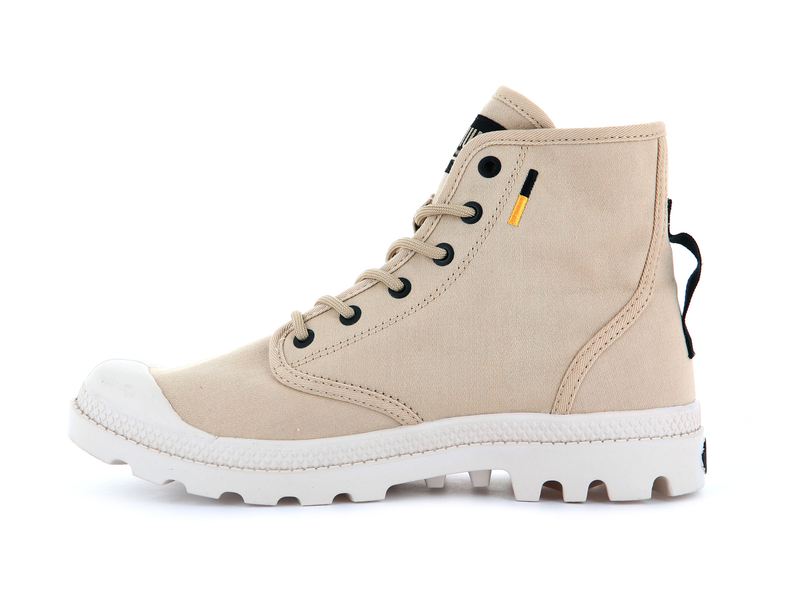 Beige Palladium Pampa Hi Htg Supply Kids' Boots | USA  5718906-LJ