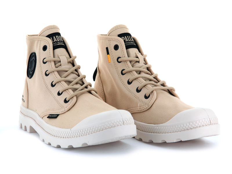 Beige Palladium Pampa Hi Htg Supply Men's High Tops | USA  1068954-FY