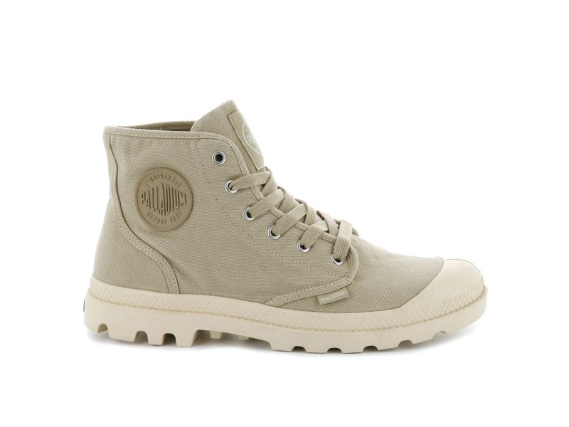 Beige Palladium Pampa Hi Men\'s Boots | USA  0627598-NU