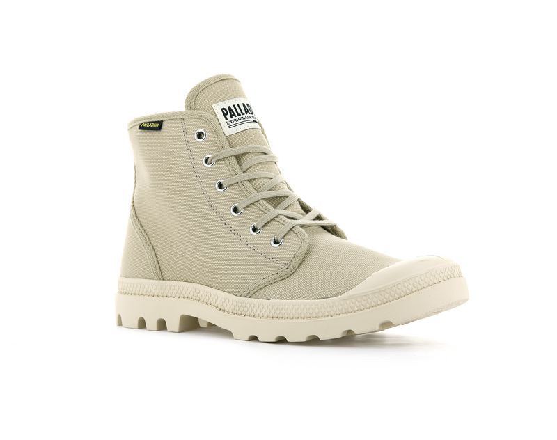 Beige Palladium Pampa Hi Originale Kids' Boots | USA  9524630-QR