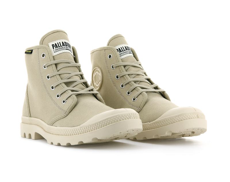 Beige Palladium Pampa Hi Originale Kids' Boots | USA  9524630-QR