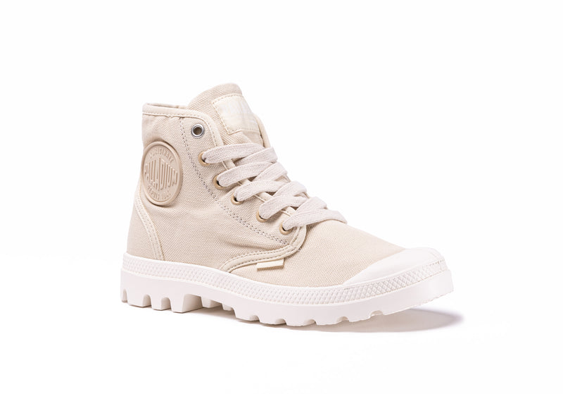 Beige Palladium Pampa Hi V Kids' Boots | USA  7654389-JB