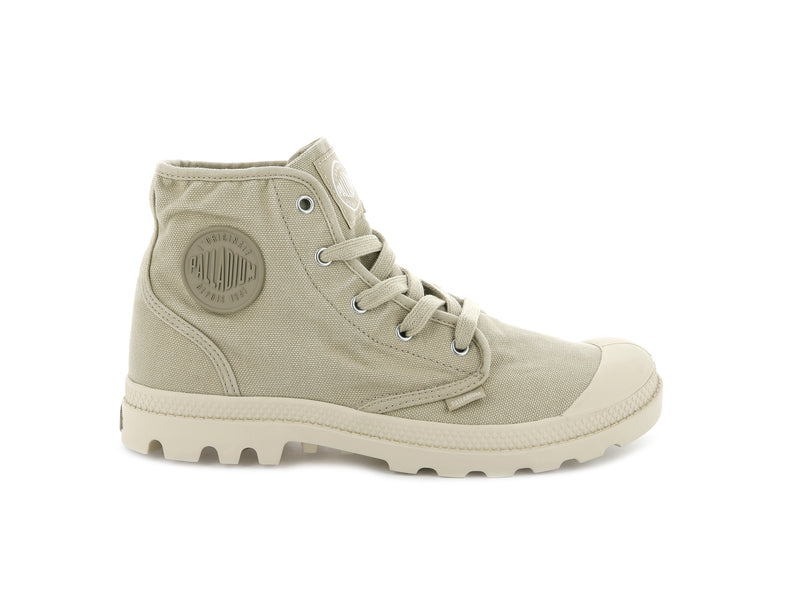 Beige Palladium Pampa Hi Women\'s Boots | USA  2386904-EY