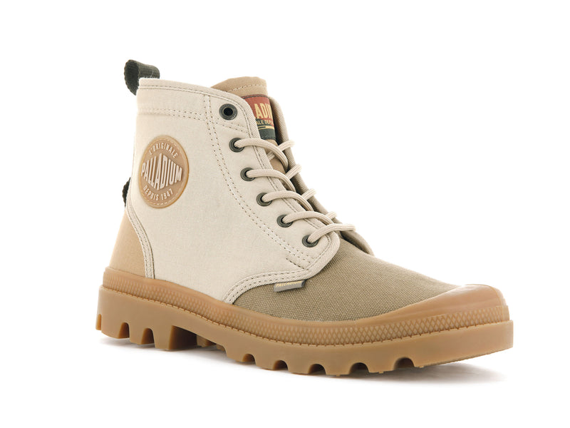 Beige Palladium Pampa Shade 75th Kids' Boots | USA  6239705-WT