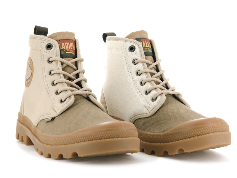 Beige Palladium Pampa Shade 75th Men's Boots | USA  2854916-GN