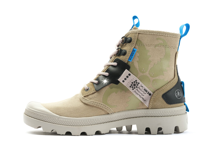 Beige Palladium Pampa Witch Queen X Destiny Men's High Tops | USA  3068519-GE