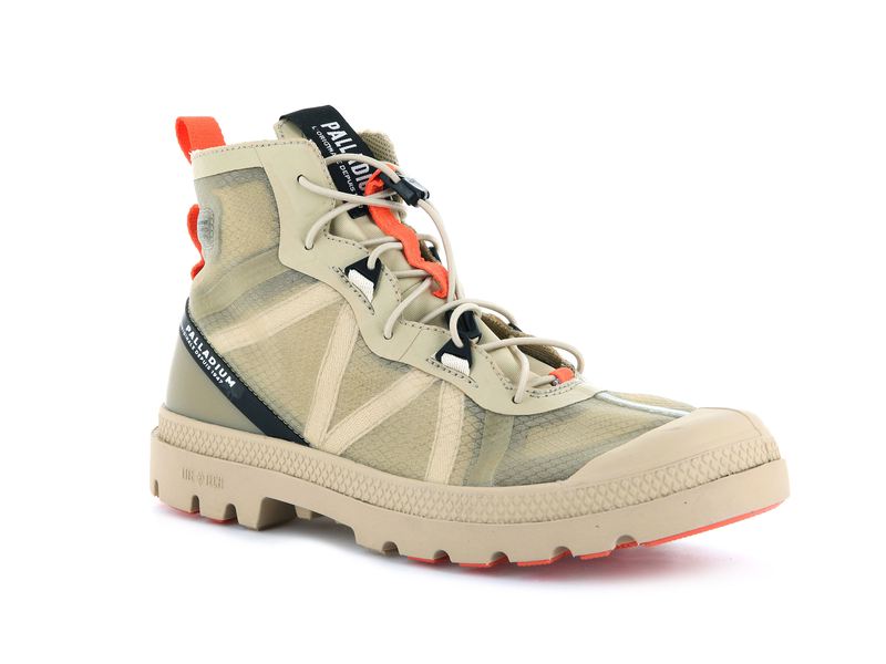 Beige Palladium Travel Lite+ Adventure Kids' Boots | USA  6210843-PR