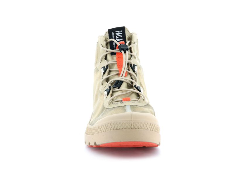 Beige Palladium Travel Lite+ Adventure Men's High Tops | USA  5738960-DJ