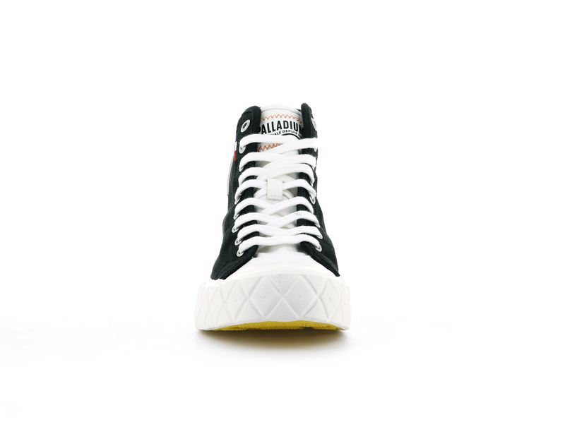 Black Palladium Palla Ace Canvas Mid Women's High Tops | USA  2908543-HG