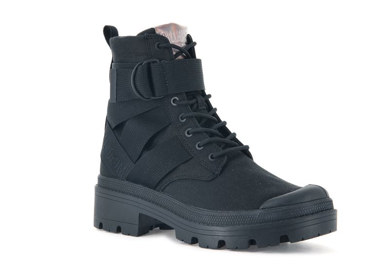 Black Palladium Pallabase Tact S Tx Women's High Tops | USA  2091547-XB