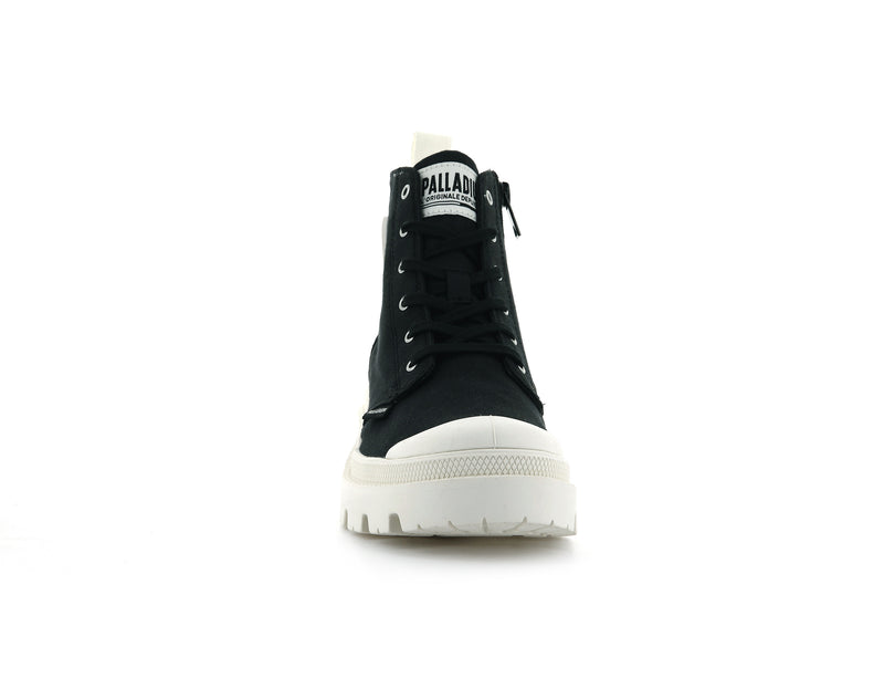 Black Palladium Pallabase Twill Women's High Tops | USA  7320684-NI