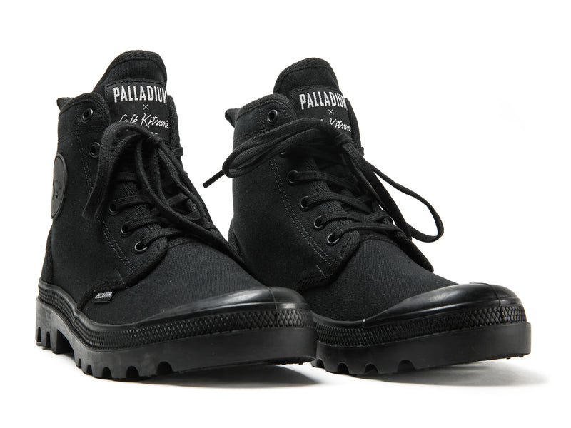 Black Palladium Pallabrousse X Kitsune Men's Boots | USA  6910782-BX