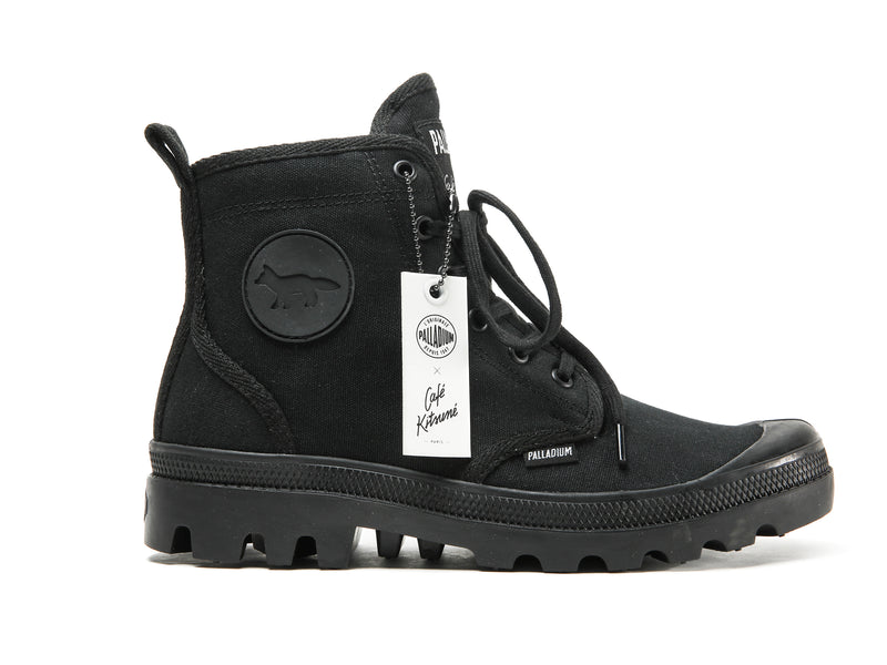 Black Palladium Pallabrousse X Kitsune Women's Boots | USA  0326754-IF