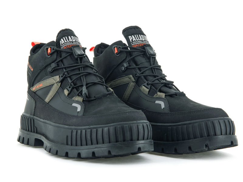 Black Palladium Pallashock Travel Wp+ Kids' Boots | USA  7204938-UV