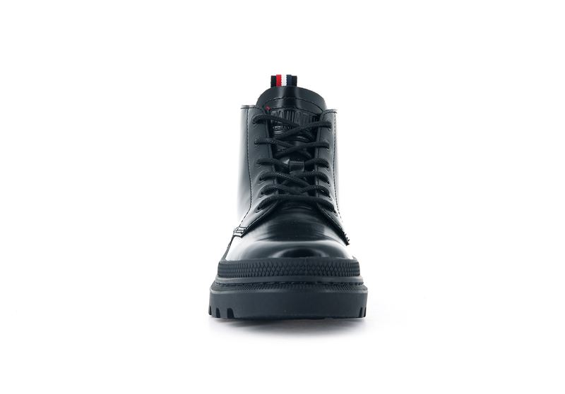 Black Palladium Pallatrooper Hi-1 Kids' Boots | USA  5406831-CA