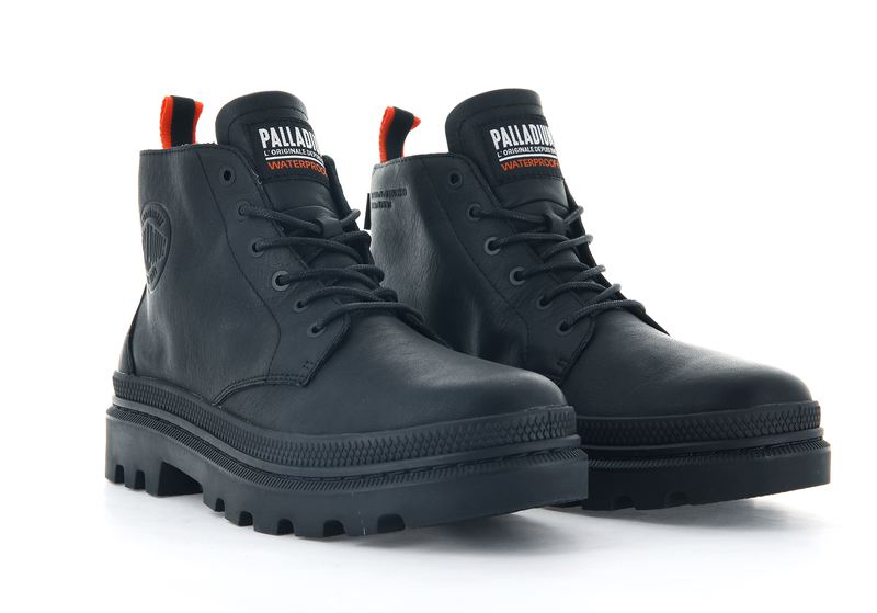 Black Palladium Pallatrooper Hi-2 Men's Boots | USA  2693510-LR