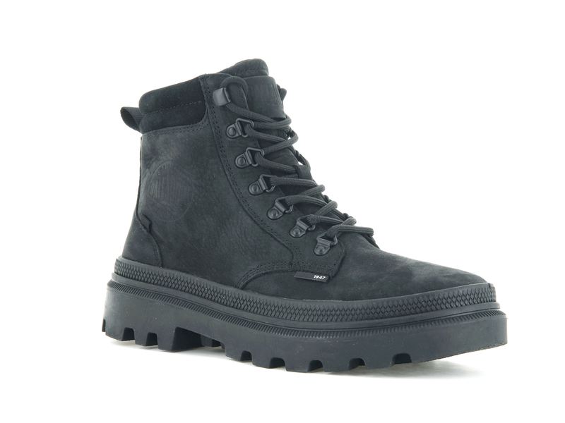 Black Palladium Pallatrooper Hiker Nubuck Women's High Tops | USA  1345267-YD