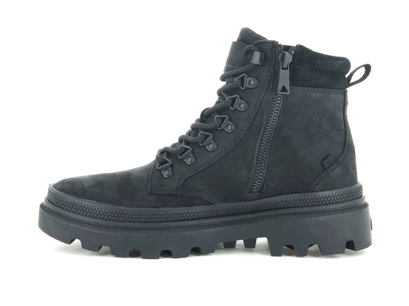 Black Palladium Pallatrooper Hiker Nubuck Women's High Tops | USA  1345267-YD