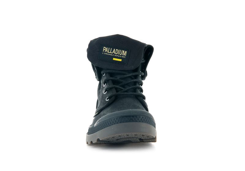 Black Palladium Pampa Baggy Wax Kids' Boots | USA  0417839-QY