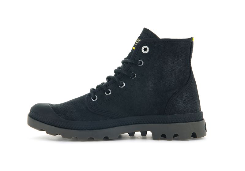 Black Palladium Pampa Hi Wax Kids' Boots | USA  8396547-CE