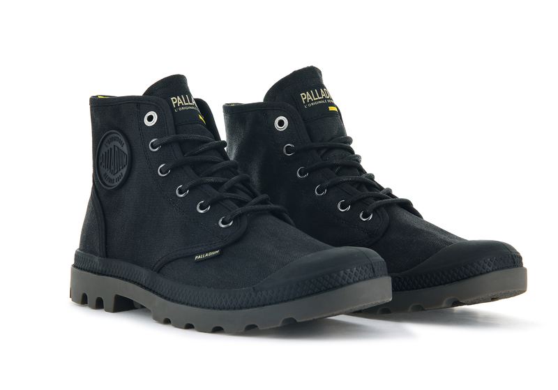 Black Palladium Pampa Hi Wax Kids' Boots | USA  8396547-CE