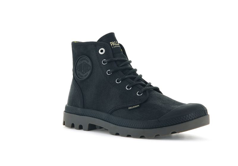 Black Palladium Pampa Hi Wax Men's Boots | USA  4506328-IQ