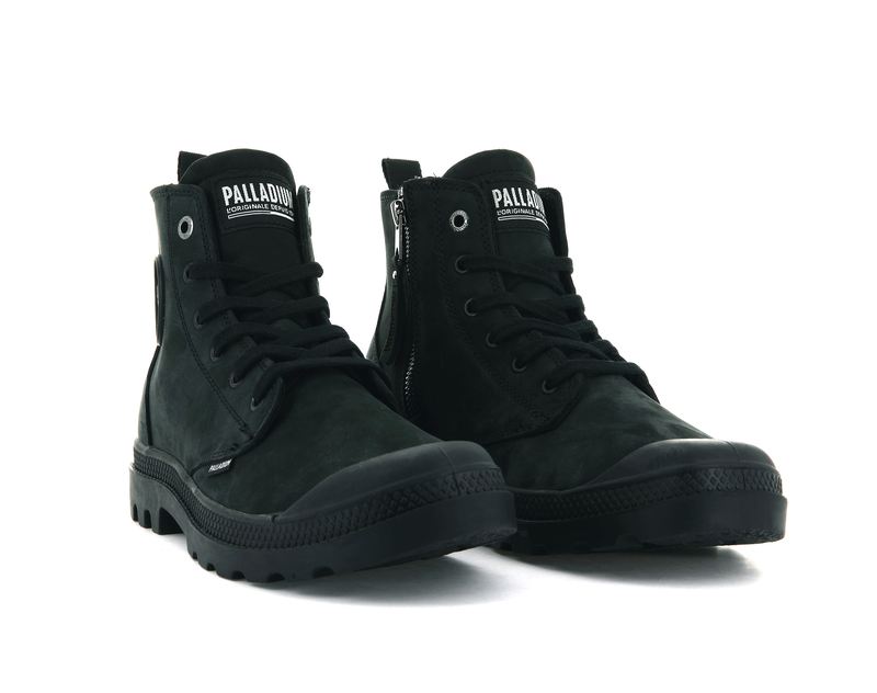 Black Palladium Pampa Hi Zip Nbk Men's Boots | USA  1927045-IE