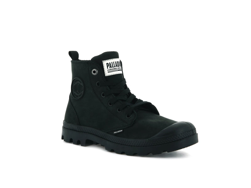 Black Palladium Pampa Hi Zip Nubuck Women's High Tops | USA  6435109-CV