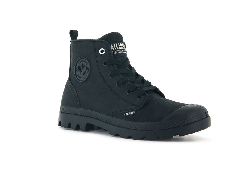 Black Palladium Pampa Hi Zip Sl Women's High Tops | USA  4798135-OX