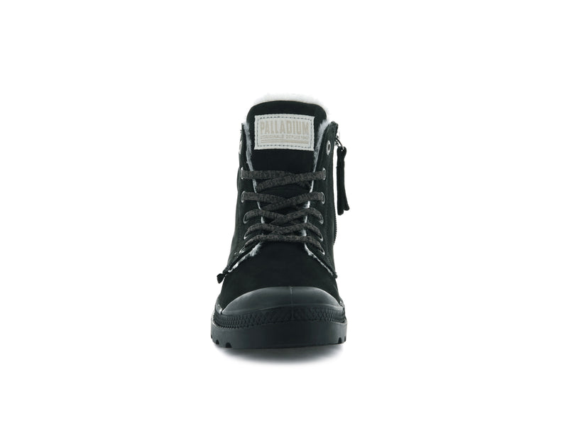 Black Palladium Pampa Hi Zip Wl Women's High Tops | USA  2897530-FG