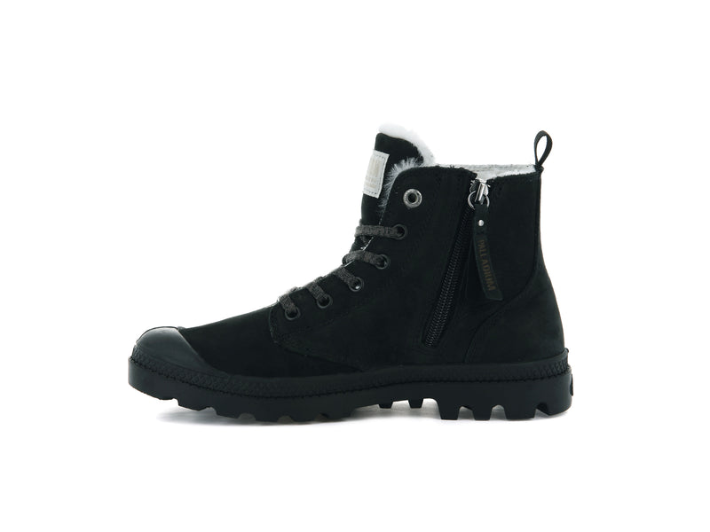 Black Palladium Pampa Hi Zip Wl Women's High Tops | USA  2897530-FG