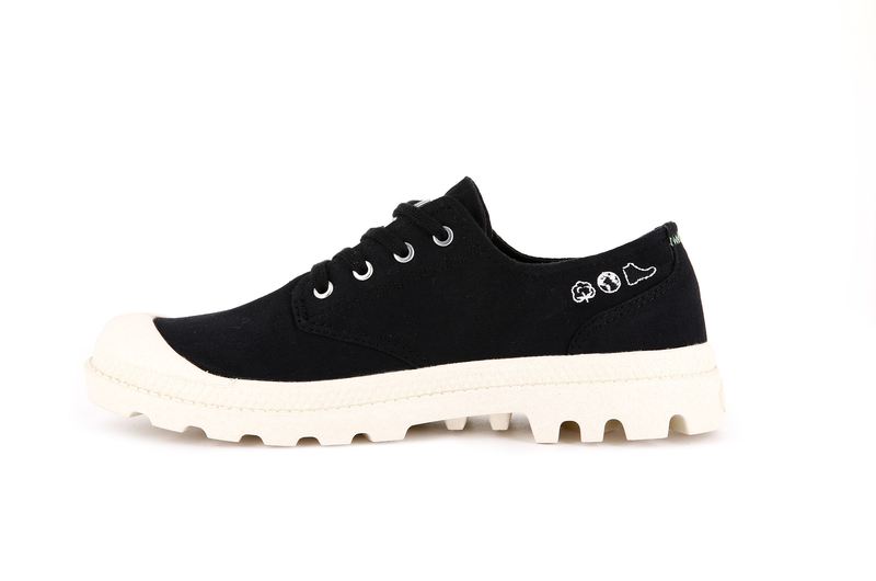 Black Palladium Pampa Oxford Organic Ii Women's Low Tops | USA  7254963-SE