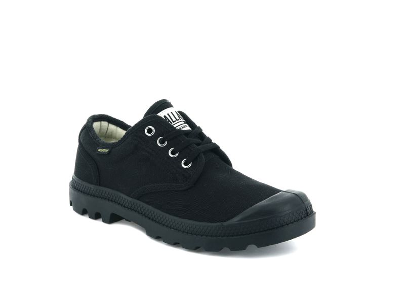 Black Palladium Pampa Oxford Originale Kids' Low Tops | USA  8531207-JR