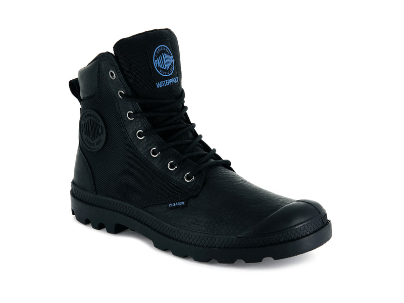 Black Palladium Pampa Sport Cuff Wpn Women's High Tops | USA  4928603-CA