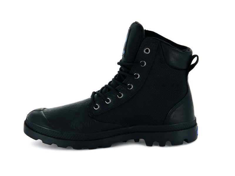 Black Palladium Pampa Sport Cuff Wpn Women's High Tops | USA  4928603-CA