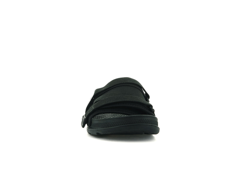 Black Palladium Solea Kids' Slides | USA  2830751-LQ