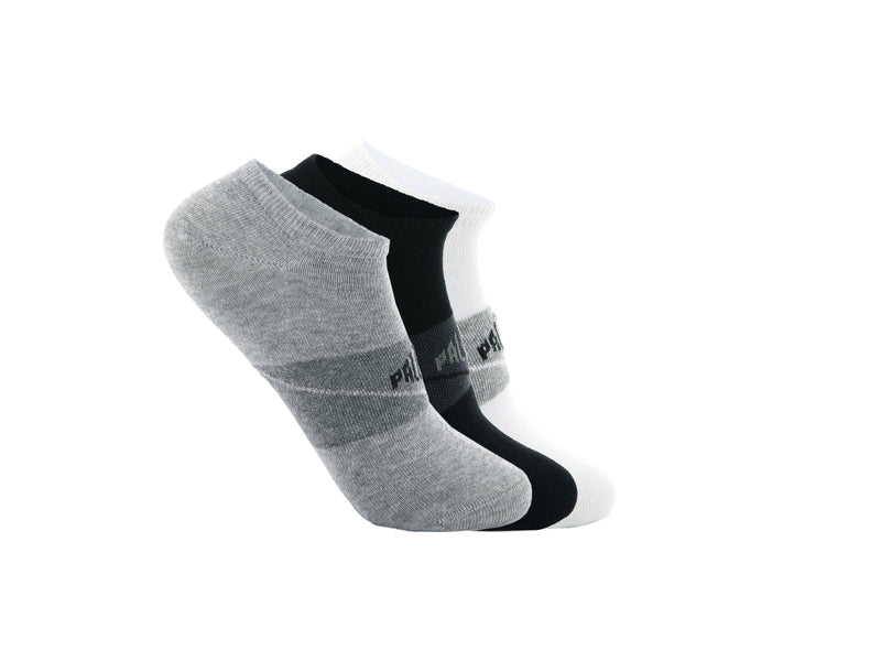 Black/White/Grey Palladium Sport Invisible Men\'s Socks | USA  1374592-MY