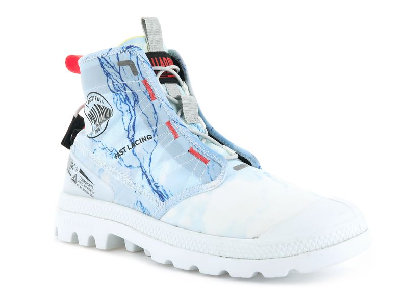 Blue Palladium Pampa Travel Lite E Men's High Tops | USA  8702693-FJ