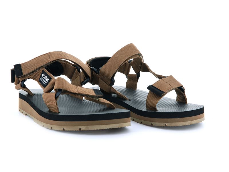 Brown Palladium Outdoorsy Urbanity Kids' Sandals | USA  6783290-DG