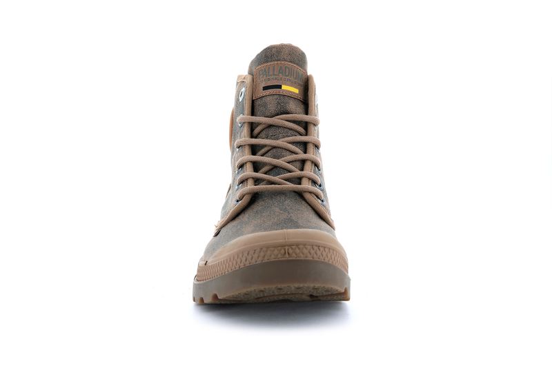 Brown Palladium Pampa Hi Wax Kids' Boots | USA  0896471-VN