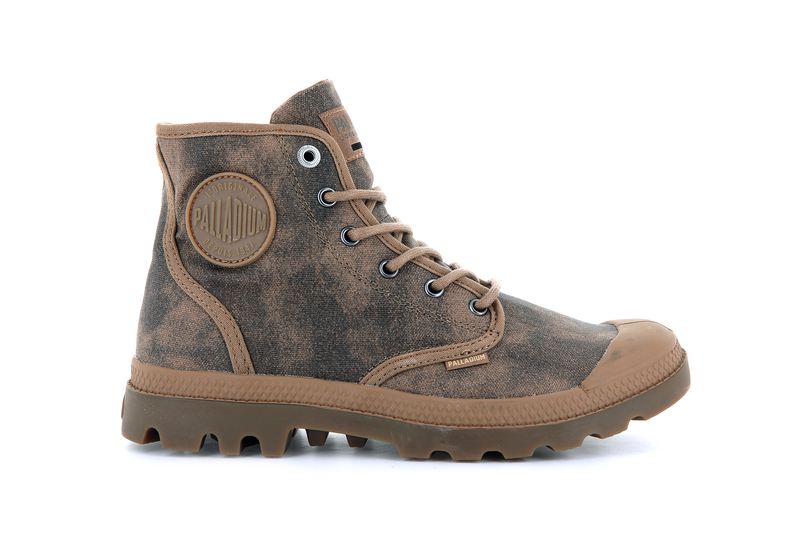 Brown Palladium Pampa Hi Wax Kids\' Boots | USA  0896471-VN